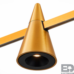 ST813.246.05 Магнитный трековый светильник FARM Золотистый LED 1*5W 4000K 272Lm Ra90 60 IP20 D70xH1 - цена и фото