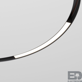 Slim Magnetic Трековый светильник для радиусного шинопровода 16W 4200K Planar чёрный Ø 800мм Elektrostandard 85180/01 - цена и фото