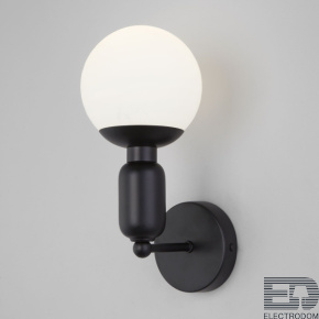 Eurosvet Настенный светильник со стеклянным плафоном 50251/1 черный - цена и фото