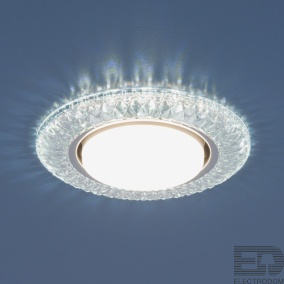 Встраиваемый светильник со светодиодами Elektrostandart 3020 GX53 CL прозрачный - цена и фото
