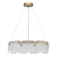SL6021.203.54 Светильник подвесной ST-Luce золотистый/прозрачный LED 1*54W 4000K - цена и фото