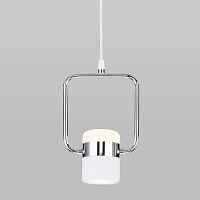 Подвесной светодиодный светильник Elektrostandart 50165/1 LED хром/белый