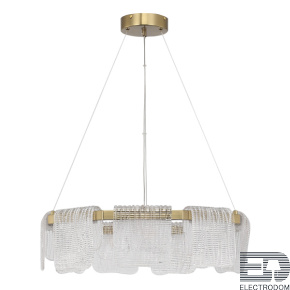 SL6021.203.54 Светильник подвесной ST-Luce золотистый/прозрачный LED 1*54W 4000K - цена и фото