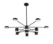 Kink Light 07649-13D,19 Люстра диммируемая Мекли черный d80 h67 Led 7*12W+6*16W (4000K) с пультом ДУ - цена и фото