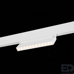 Магнитный трековый светильник белый LED 1*12W 3000K 1 009Lm Ra>80 36° IP20 L219xW22xH108 48V ST364.536.12