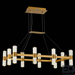 ST LUCE GEMINA SL6007.203.20 Люстра подвесная ST-Luce Латунь/Прозрачный LED 20*2,5W 4000K - цена и фото