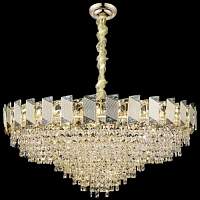 Люстра подвесная Wertmark WE114.24.303 MALVINA E14 24*40 Вт золото, бирюзовый - цена и фото