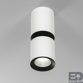 Светильник накладной светодиодный Kayo 12W 4000К белый/чёрный Elektrostandard 25048/LED - цена и фото
