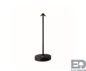 Kink Light 07209-T,19 Настольная лампа Кальми черный d9,7 h30 Led 2,5w (3000-6000K) - цена и фото