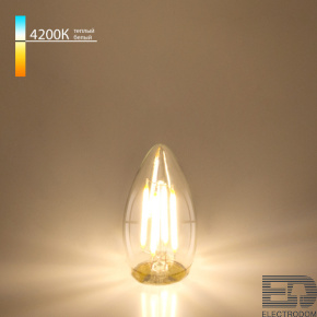 Светодиодная лампа Свеча CD F 7W 4200K E27 (C35 прозрачный) BLE2736 - цена и фото