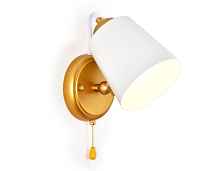 Настенный светильник с выключателем TR3103 WH/GD белый/золото E14 max 40W 260*130*200 - цена и фото