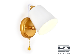 Настенный светильник с выключателем TR3103 WH/GD белый/золото E14 max 40W 260*130*200 - цена и фото