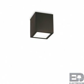 Уличный потолочный светильник Ideal Lux TECHO PL1 SMALL NERO 251578 - цена и фото