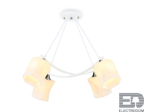 TR303156/4 WH/CH/FR белый/хром/белый матовый E27/4 max 40W 640*640*410 - цена и фото