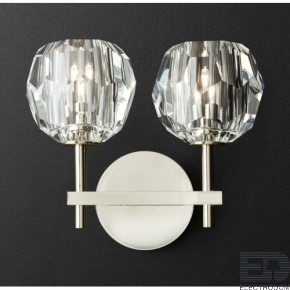 Бра RH Boule de Cristal Double Sconce Chrome ImperiumLoft - цена и фото