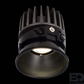 ST LUCE ST851.438.07 Светодиодный модуль Черный LED 1*7W 3000K 560Lm Ra&gt;90 36° IP20 D69xH75 220-240V - цена и фото