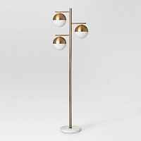 Торшер Geneva Glass Floor Lamp Triple ImperiumLoft - цена и фото