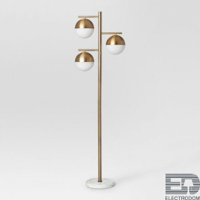 Торшер Geneva Glass Floor Lamp Triple ImperiumLoft - цена и фото