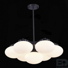 ST LUCE SL1503.403.07 Люстра подвесная ST-Luce Черный/Белый E27 7*40W - цена и фото