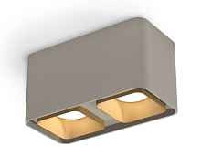 Комплект накладного светильника XS7852004 SGR/SGD серый песок/золото песок MR16 GU5.3 (C7852, N7704) - цена и фото