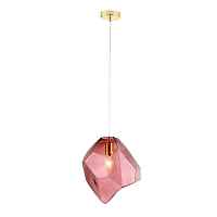 Подвесной светильник Crystal Lux NUESTRO SP1 GOLD/PINK - цена и фото