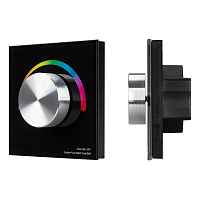 Панель SMART-P8-RGB-G-IN Black (12-24V, 3x4A, Rotary, 2.4G) Arlight - цена и фото