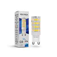 Лампа светодиодная Voltega G9 5W 4000К прозрачная VG9-K3G9cold5W 7186 - цена и фото