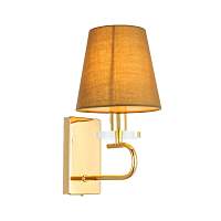 SL1139.201.01 Бра Французское золото/Бежевый E14 1*40W - цена и фото
