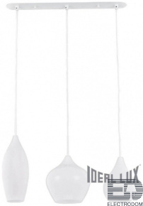 Подвесной светильник Ideal Lux Soft SP3 Bianco 111858 - цена и фото