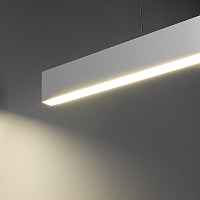 Elektrostandard Линейный светодиодный подвесной односторонний светильник 103см 16Вт 3000К матовое серебро (LSG-01-1-8*103-16-3000-MS) - цена и фото