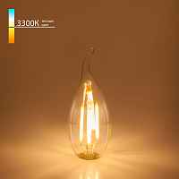 Светодиодная лампа Свеча на ветру 7W 3300K E14 (CW35 прозрачный) Elektrostandard BLE1416 - цена и фото