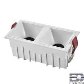 ST757.548.20 Встраиваемый светильник Белый LED 2*10W 60° IP20 L65xW126xH52 85-265V В комплекте - цена и фото
