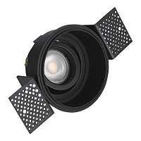 ST262.408.01 Встраиваемый светильник Черный GU10 1*50W IP20 D91,5xH5,2 220V Без ламп - цена и фото