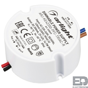 Arlight Блок питания ARJ-KE42350-PFC-TRIAC-R (15W, 350mA) (028269) - цена и фото