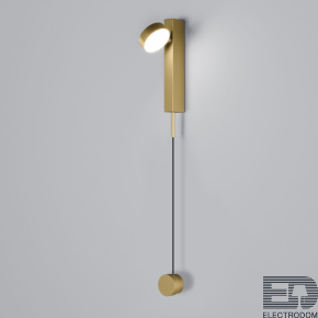 Настенный светодиодный светильник Orco LED диммируемый Elektrostandard 40112/LED латунь - цена и фото