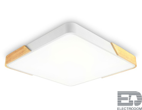 Потолочный светильник FZ1312 WH/LW белый/светлое дерево 36W 5000K 400*400*50 (без ПДУ) - цена и фото
