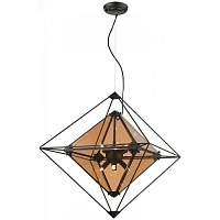 Подвесная люстра Wertmark WE244.08.003 Rombo G9 LED 56 Вт черный, янтарный - цена и фото