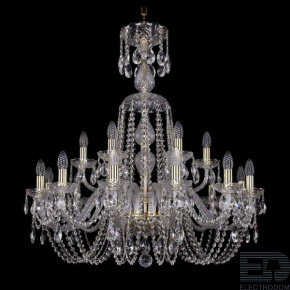 Подвесная люстра Bohemia Ivele 1402/12+6/300/XL-90 G - цена и фото