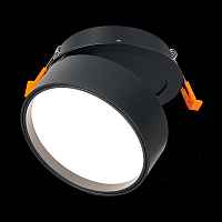 Встраиваемый поворотный светильник Черный LED 1*14W 3000K 1 100Lm Ra>90 120° IP20 D105xH68 170-240VV ST651.438.14 - цена и фото