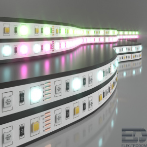 Лента Elektrostandard светодиодная 60Led 14,4W IP20 RGB 6500K холодный белый (5050+5050 24V 60Led 14,4W IP20 RGBW) - цена и фото