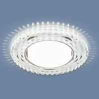 Встраиваемый светильник Elektrostandard 3036 GX53 SL/WH зеркальный/белый - цена и фото