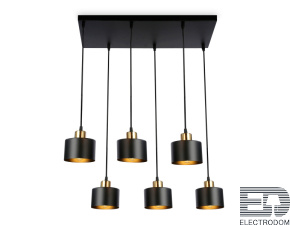 Подвесной светильник в стиле лофт TR8126/6 BK/BS Traditional - цена и фото