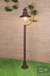 Уличный светильник на столбе Elektrostandart GL 3002F брауни - цена и фото