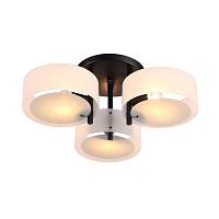 SL483.402.03 Люстра потолочная Черный/Белый E27 3*60W - цена и фото