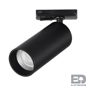 ST384.436.20 Трековый светильник Черный LED 1*20W 3000K 1 800Lm Ra>90 10-55о IP20 L170xW60xH- 220V - цена и фото