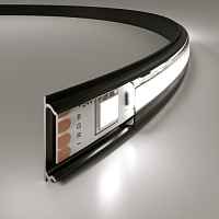 Гибкий алюминиевый профиль черный/черный для светодиодной ленты LL-2-ALP012 - цена и фото