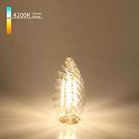 Светодиодная лампа Свеча витая F 7W 4200K E14 прозрачный Elektrostandard BLE1414