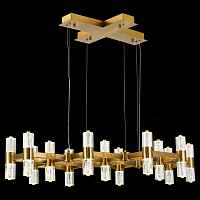 ST LUCE GEMINA SL6007.203.26 Люстра подвесная ST-Luce Латунь/Прозрачный LED 26*2,5W 4000K - цена и фото