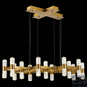 ST LUCE GEMINA SL6007.203.26 Люстра подвесная ST-Luce Латунь/Прозрачный LED 26*2,5W 4000K - цена и фото