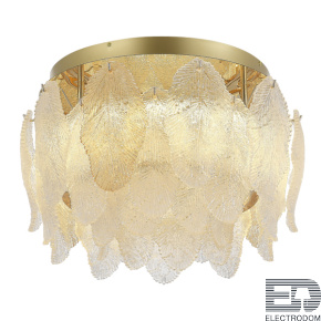 SL6135.202.01 Светильник потолочный ST-Luce золото/прозрачный, янтарный LED 1*20W 3000K - цена и фото